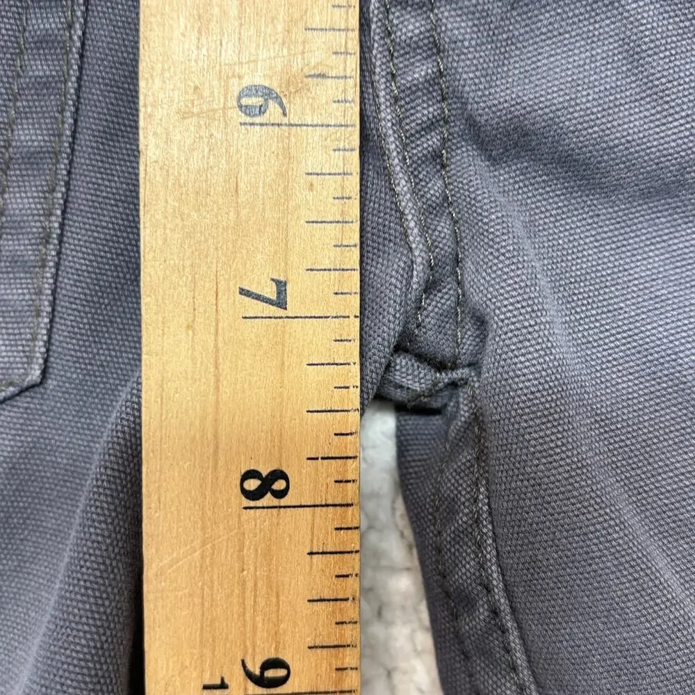 OshKosh B'gosh Utility Pants Toddler 3T Charcoal Gray Canvas Baggy Fit Straight